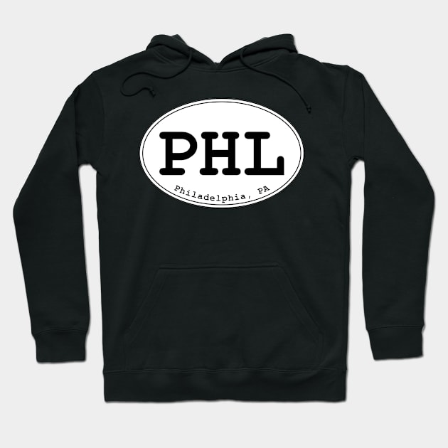 PHL - Philadelphia Oval Design Hoodie by dodgemdesigns